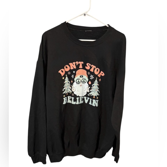 Other - Don’t stop believing “Peace Santa” Sweater
